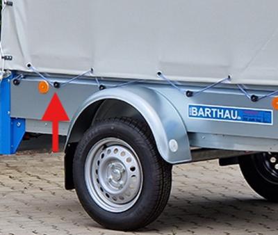 Barthau Planenrundknopf schwarz inkl. Blindniete