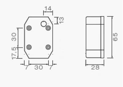 Aspöck Flexipoint rot/weiß