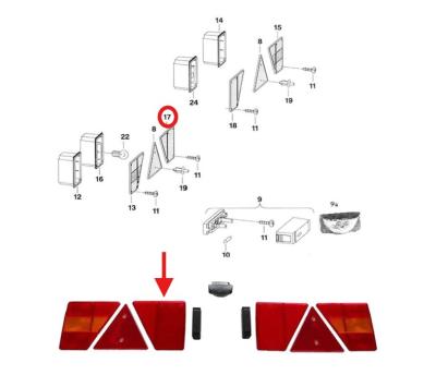 630085 | Ersatzglas NSL Westfalia / Jokon