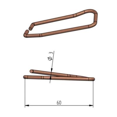 Federsicherung Winkelhebel Gr.0 links