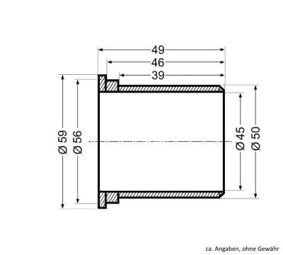 332620 | Buchsen-Set Knott Ø45mm 4-teilig