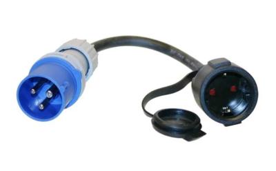 Adapter Kabel 220V CEE-Stecker mit Schuko-Kupplung