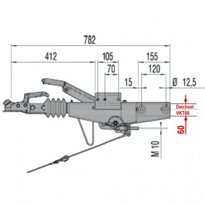 325524 | AL-KO 90S/3 Ausf. A1 (Vkt60) - Auflaufeinrichtung