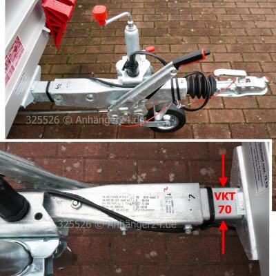 325526 | AL-KO 90S/3 Ausf. A1 (Vkt70) - Auflaufeinrichtung OEM 1251903