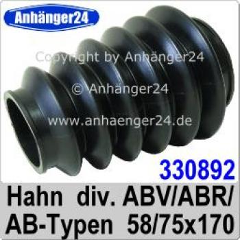 Faltenbalg Hahn diverse AB/ABR/ABV/AEV-Typen