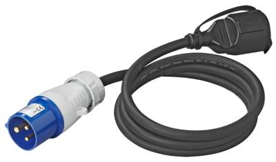 Adapterkabel 150cm 3x2,5mm², von CEE Stecker nach Schuko Stecker