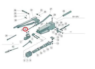 342581 | Gasfeder 353188 Handbremshebel AL-KO 2.8 / 251 / 351 VB