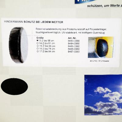 437012 | Reserveradhülle 15" bzw. Ø65 cm