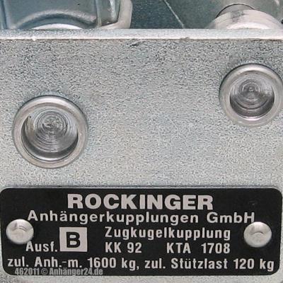 462011 | Rockinger DDR KK92 Ausf. B - Kupplung 1600kg Ø60 M12