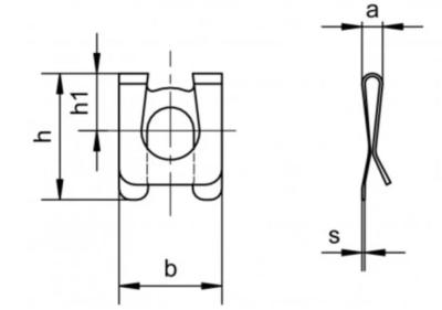SL-Sicherung verzinkt 10mm WAE 1202
