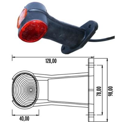 Aspöck Superpoint II gerade kurz - 1,00 m DC System