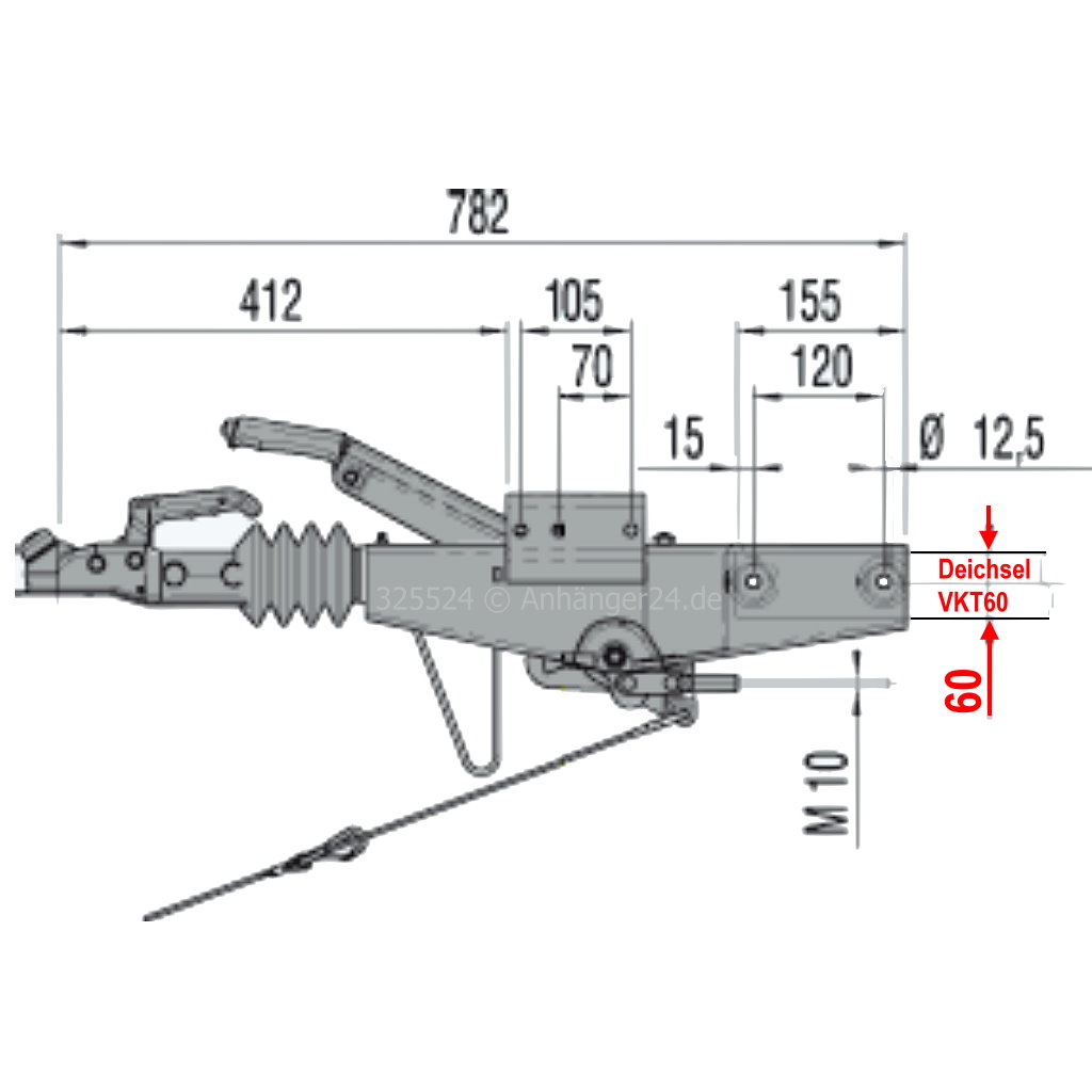 ALKO 90S/3 Ausf. A1 Auflaufbremse 1251902 811172