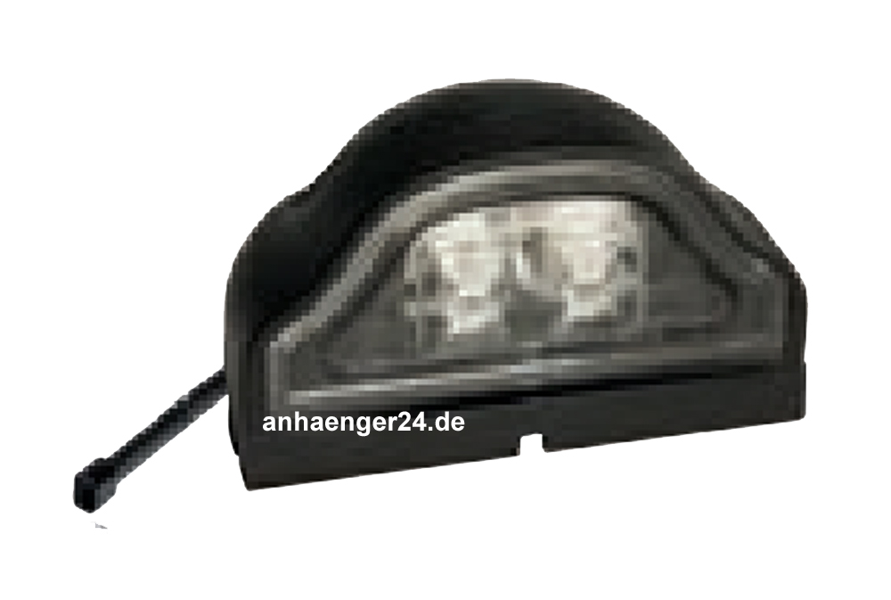 LED Kennzeichenleuchte mit roter Lichtscheibe, Kennzeichenbeleuchtung, Fahrzeugbeleuchtung, ONLINESHOP