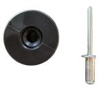 Barthau Planenrundknopf schwarz inkl. Blindniete