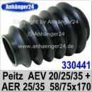 Faltenbalg Peitz AEV 20 + 25 + 35 und AER 25 + 35