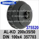 375520 | AL-KO 200x50/35 AS20/30 LK4x100 - Bremstrommel OEM
