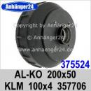 375524 | AL-KO 200x50 AS19,0/31,7 LK4x100 - Bremstrommel OEM